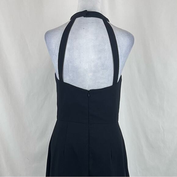 Hayley Paige Occasions Black Evening Party Feminine Maxi Dress NWOT Size 8 - Picture 5 of 12